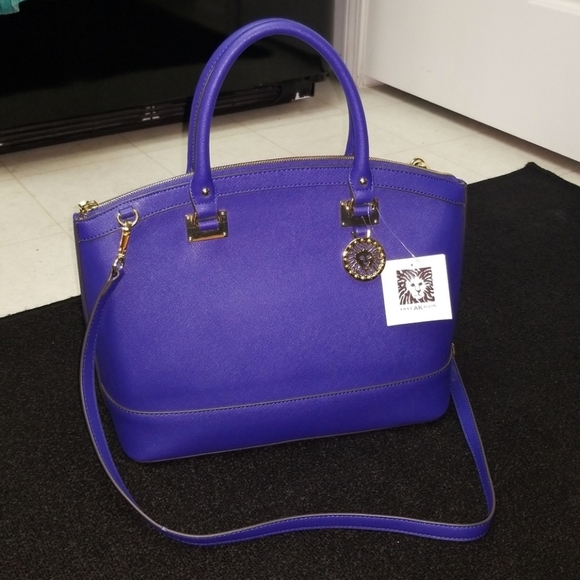 Anne Klein Handbags - NWT Anne Klein Purple purse AK structured handbag